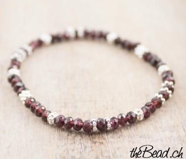 red garnet bracelet