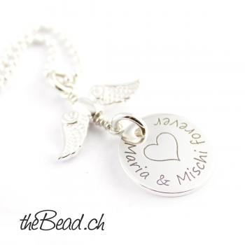 engraving pendant with name 925 sterling