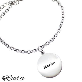 Armband 16 cm plus 4 cm verlängerungskettchen alles aus Edelstahl