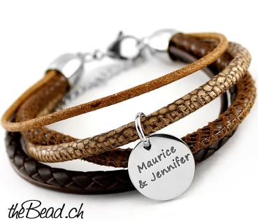 LEDERARMBAND one size geschenkidee lederschmuck grace