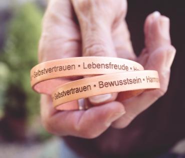 gravur armband be yourself mit positiven affirmationen