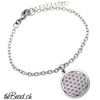 Edelstahl Damen Armband mit Herz Anhängern personalisierbar