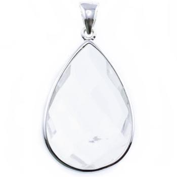 silver pendant crystal