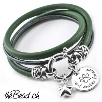 Armband SOUL mit zwei Anhängern & Wunschgravur