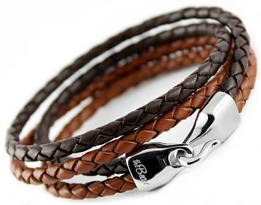 Leather Bracelet with hook clasp