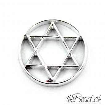 " Hexagramm " inlay fits all round la vie lockets