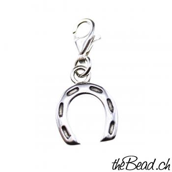 925 sterling silver pendant charm horseshoe