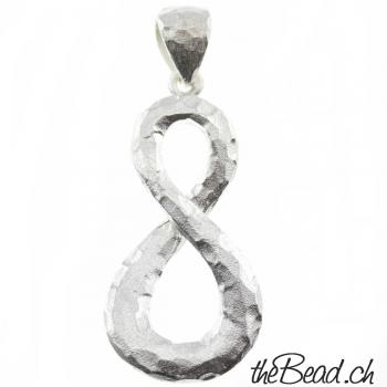 Infinity pendant made of 925 sterling silver