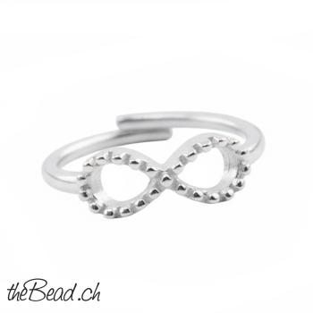 Silber Zehenring INFINITY