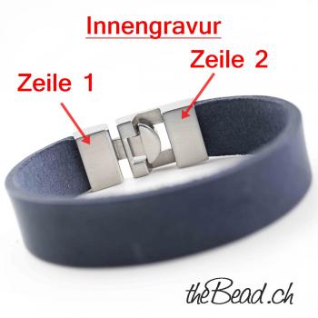 graviertes Lederarmband geschenk für Sie