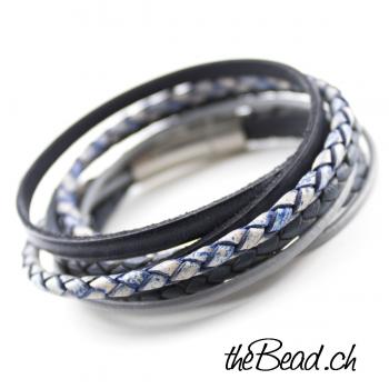 Rassiges Herren Lederarmband von theBead