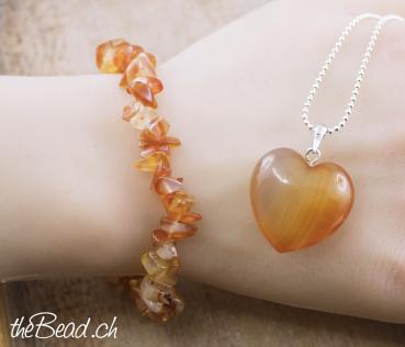 Karneol Splitter Armband