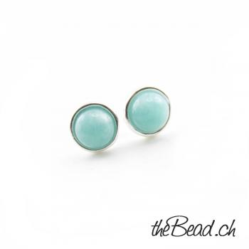 amazonite earrings 925 sterling silver