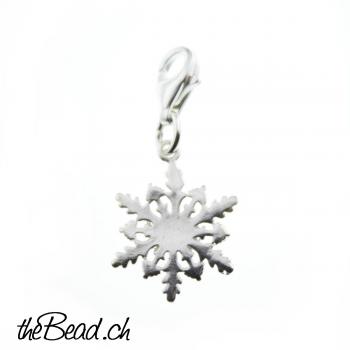 Charm SCHNEEFLOCKE, Silber 925 Sterling