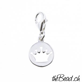 crown  Charm 925 Sterling Silver