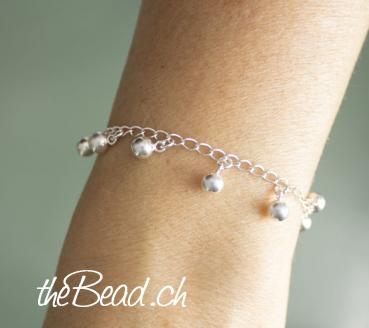 bead silver bracelet