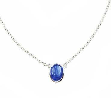 zarte Silberkette mit kleinem KYANIT