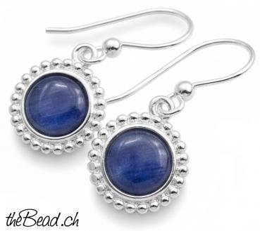 süsse Silber Ohrhänger mit blauem Kyanit