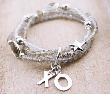 labradorit und silber armband hugs and kisses