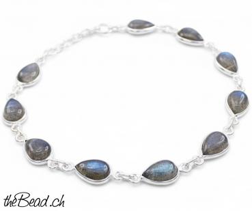 Preview: Armband mit Labradorit Steinen Preview: Armband mit Labradorit Steinen