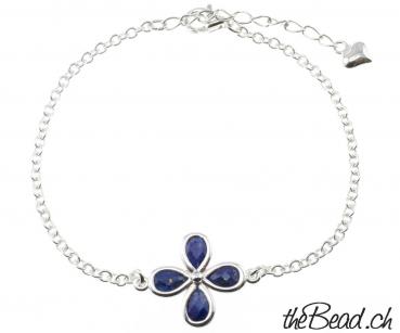 BLOSSOM Lapislazuli Silberarmband