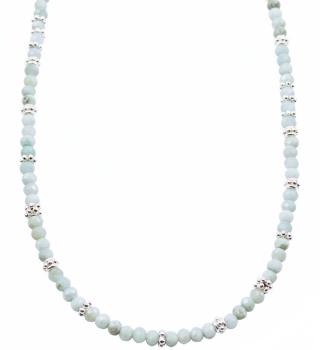 Halskette LARIMAR, 45 cm lang!