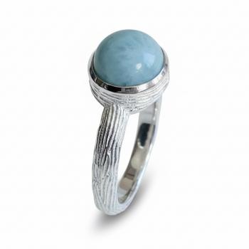 Silber Fingerring mit LARIMAR