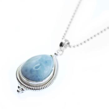 llarimar Damen silberhalskette silberschmuck anhaenger thebead schweiz