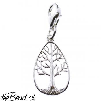 Venusblume lebensbaum Charm 925 silber