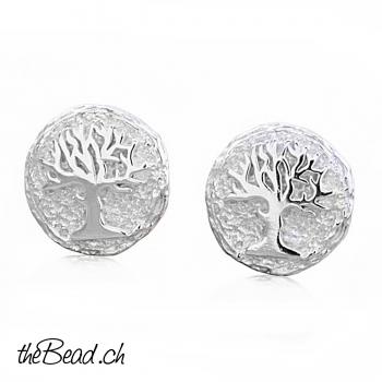 kleine Silber Ohrstecker LEBENSBAUM