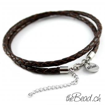 Onlineshop anklet jewelry made of leather