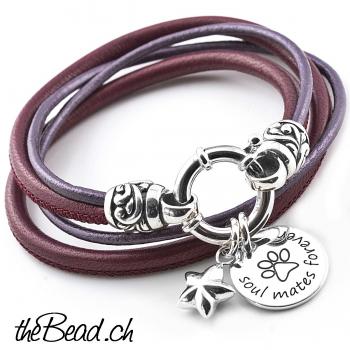 Armband SOUL mit zwei Anhängern & Wunschgravur