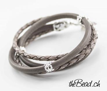 jewelry online shop leather bracelet pink