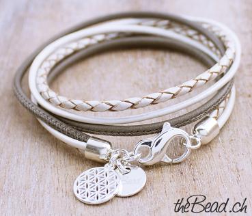 Lederarmband BLUME des LEBENS