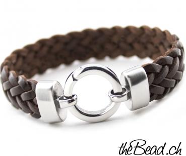 leather cord bracelet black