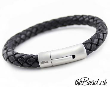 Leather Bracelet in BLACK