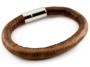 leather bracelet PULSE USED with magnetic clasp