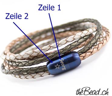 wickelarmband mit magnetverschluss