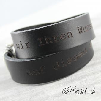 leather bracelet engraved