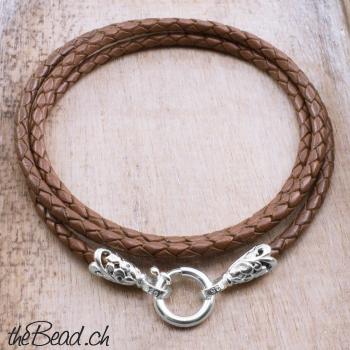 Leather necklace