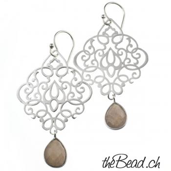 Earrings made of 925 sterling silver