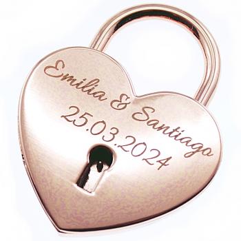 Lovelock HEART with your personal engraving