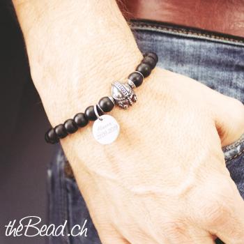 men bracelet black