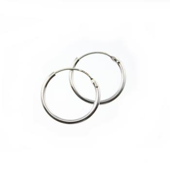* SALE * 925 Silber Creolen,  15 mm