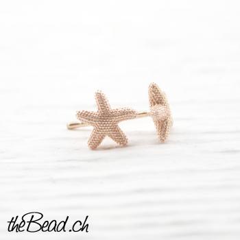 seastar rosegold earrings