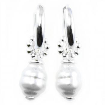 925 silver earring with mother of pearl