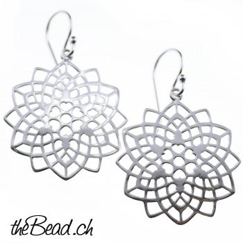 Blume des Lebens Ohrhänger und Ohrschmuck Lebensblume 925 Silber Onlineshop theBead aus der Schweiz kaufen und bestellen