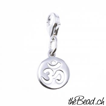 franzoesische lilie Charm Silver Sterling