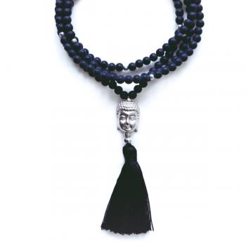 Onyx Halskette BUDDHA, 80 cm lang