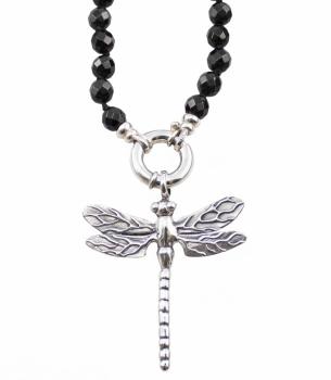 Onyx Halskette LIBELLE, zwei Längen zur Wahl !